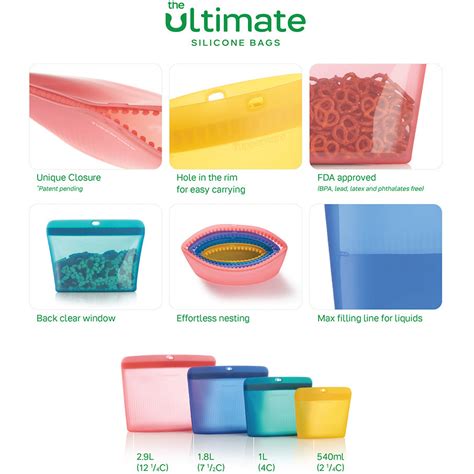 tupperware silicone bags